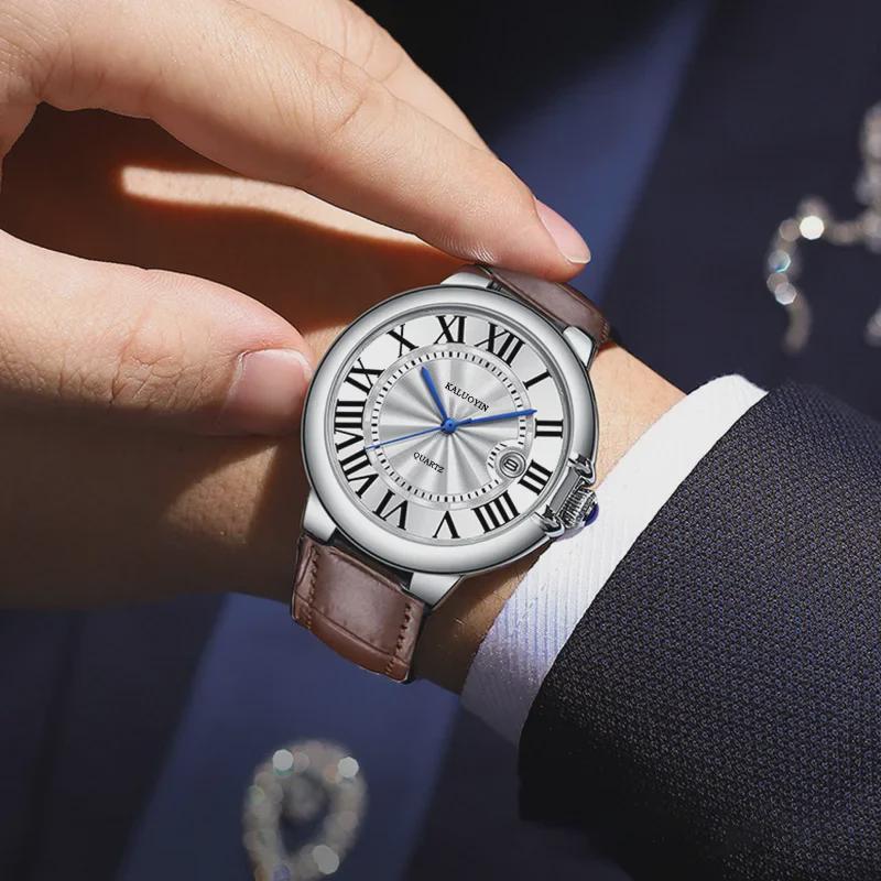 Herren Modische Wasserdichte Multifunktions Mechanische Uhr mit Kalender und Ballon-Design