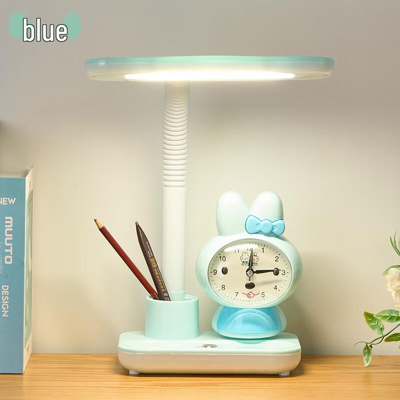 Nu Feng Eye-Care Desk Lamp with Clock & Soft Night Light