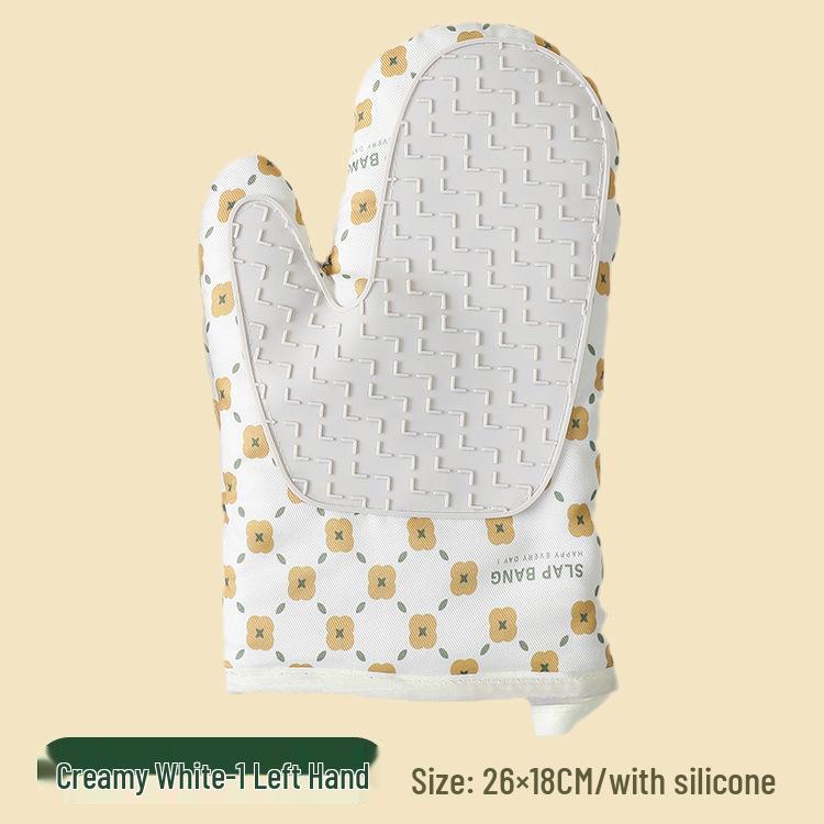 Mănuși de cuptor din silicon rezistent la căldură: Izolant, Anti-Opărire, pentru Bucătărie și Coacere