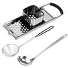 1/3 st Nudeltillverkare Rostfritt Stål Spaetzle Nudeltillverkare Ergonomisk Effektiv Nudelpress Löstagbar Spaetzlepress Matlagningsverktyg