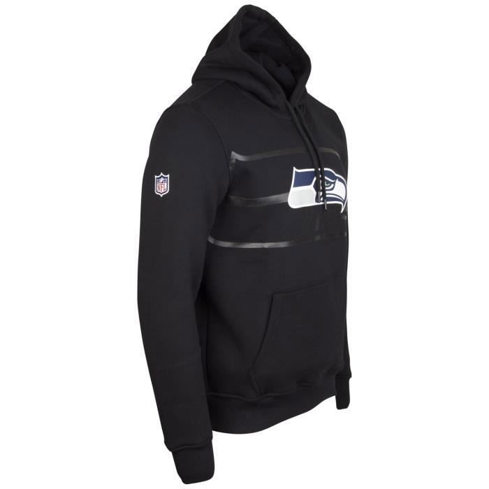 Hoodie - New Era - NFL Seattle Seahawks 2.0 - Black - Men's - 80% Cotton, 20% Polyester