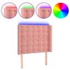 VidaXL Tête de Lit à LED Meuble de Chambre à Coucher Accessoire de Lit Simple Tête de Cadre de Lit Intérieur Rose 3124523