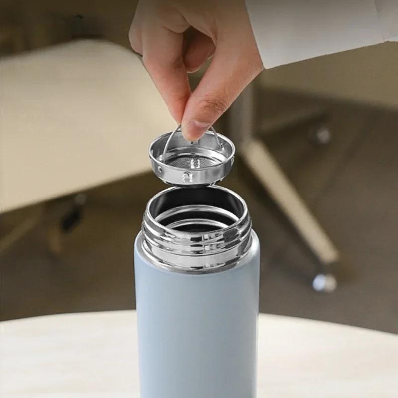Intelligent mini pocket thermos cup 200ml temperature display water bottle stainless steel vacuum bottle thermos bottle
