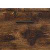Bathroom Furniture Set 3 Pieces Smoked Oak Plywood and Metal