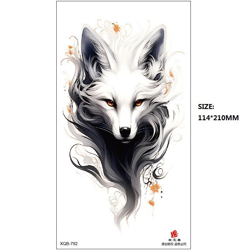 Emmy Black Series Butterfly Rose Flower Tattoo Sticker Set Water Transfer Paper