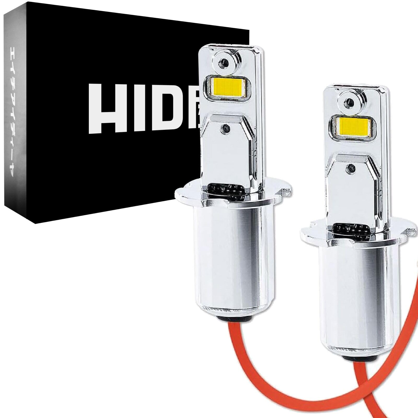 HIDYA H3 LED Fog Lamp, Yellow (1 Color), 3200lm, Short LED Bulb, Small, Fanless, Set of 2 жёлтый