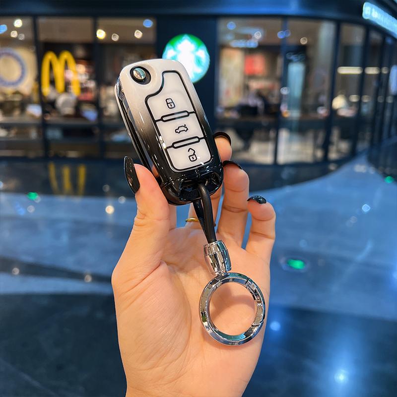 For VOLKSWAGEN VW Car Key Case Cover Shell For VW Volkswagen Golf 7 MK7 Tiguan MK2 For Seat Ateca Leon FR Ibiza For Skoda Octavi