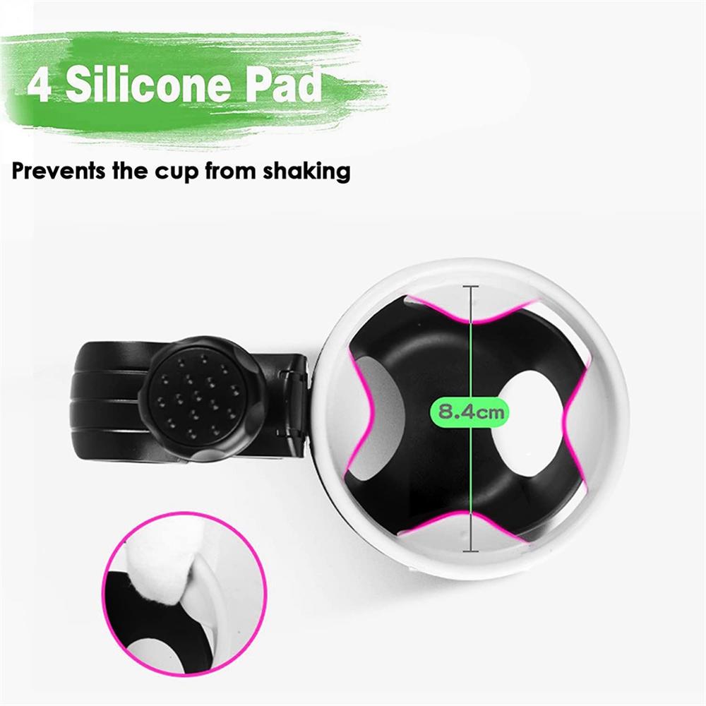 2Pcs Boat Rail Cup Holder Universal Drinks Holders 360 Degree Rotation