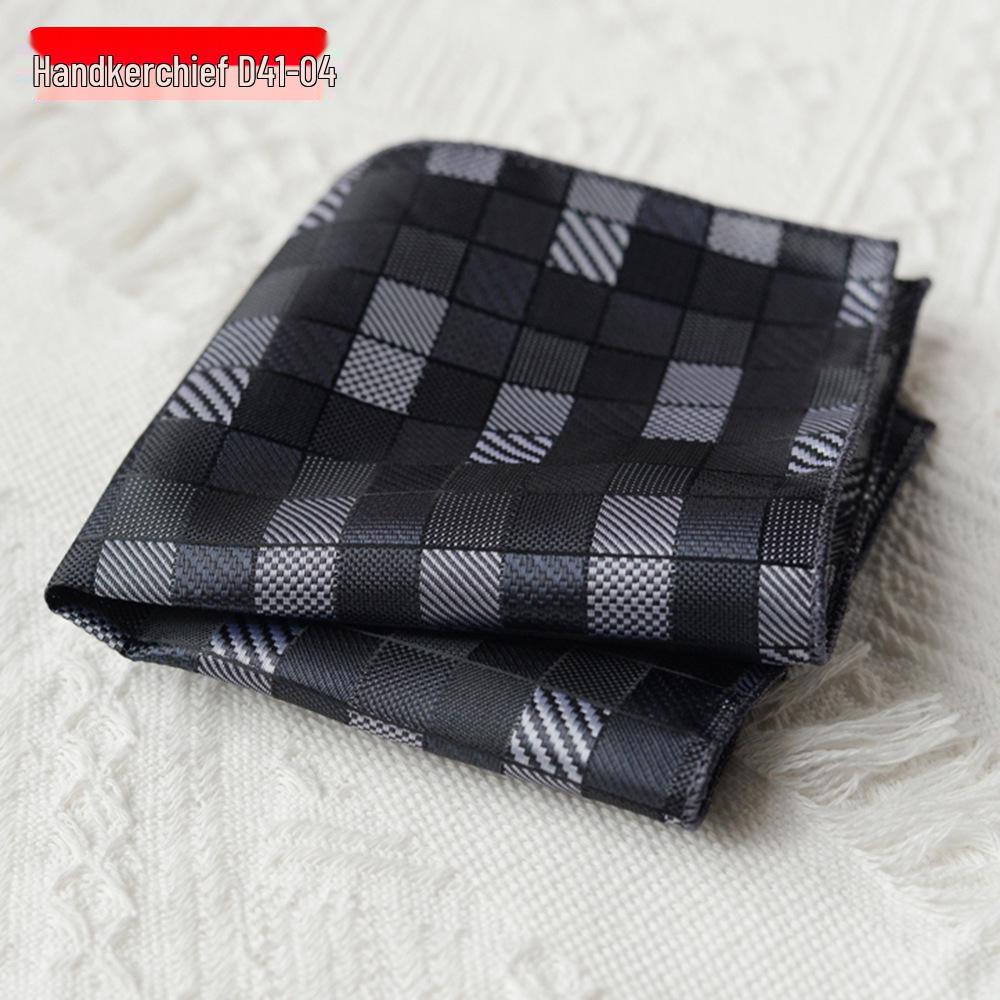 Men's Polyester Silk Pocket Square Handkerchief for Business, Formal, and Wedding Attire.