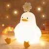 Cute Duck Led Night Light USB Rechargeable Nightlights Silicone Lamp Touch Switch Children Kid Bedroom Decoration Birthday Gift