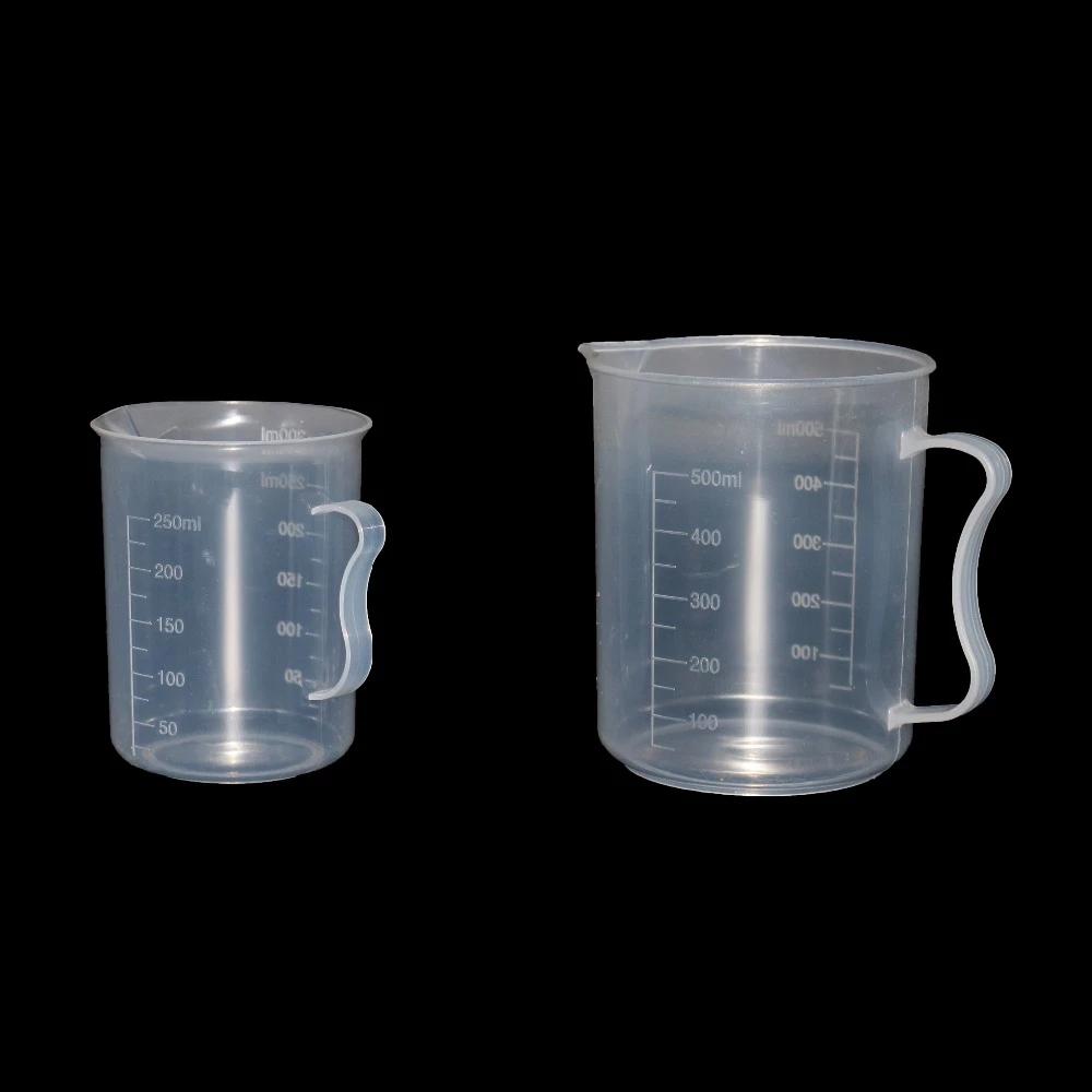 Durable Reusable Transparent Plastic With Handle Measuring Cup Measuring Cylinder Measuring Jug