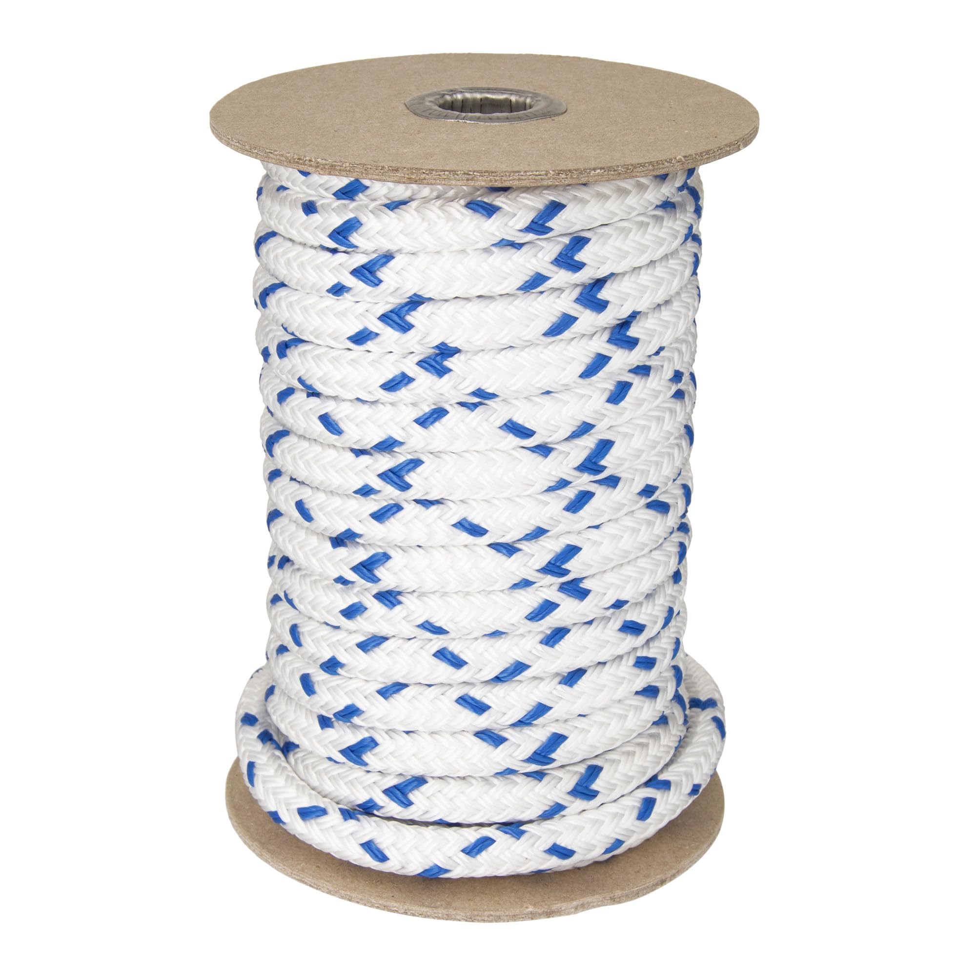 

Double braided rope with blue 10M bobbin winding stitching, roll, thickness 10mm,