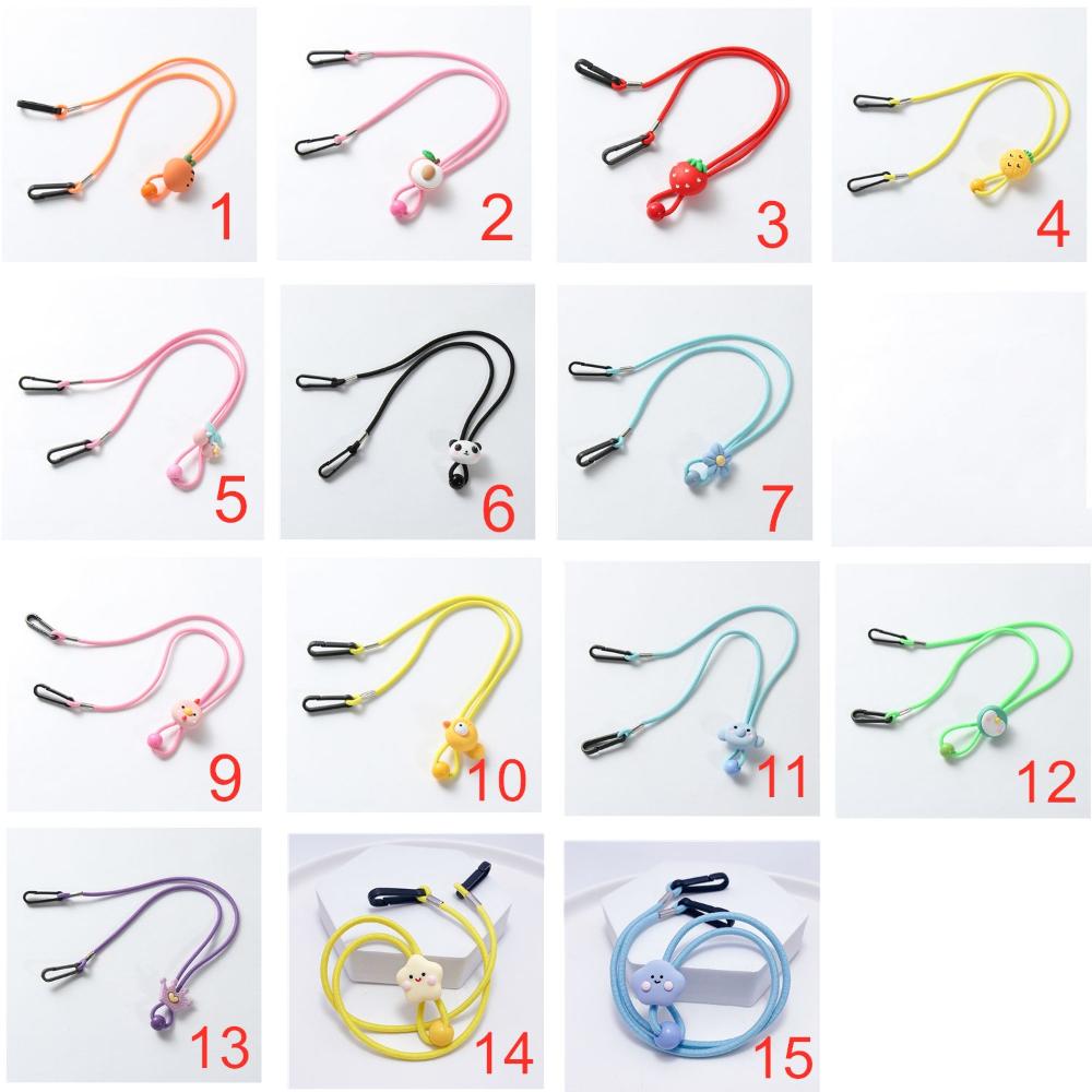 Kids Glasses Holder Adjustable Cartoon Mask Lanyard Neck Hanging Cord Masks Chain Glasses Chain