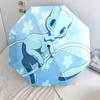Mew Cartoon Pattern, Automatic Folding Umbrella, Portable and Foldable Design, 8 Ribs, a Christmas or Birthday Gift.