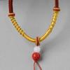 Hand-woven Jade Pendant Lanyard Necklace - Adjustable Unisex Rope