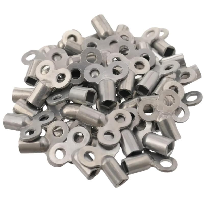2pcs Radiator Exhaust Valve Key Square 5×5mm Radiator Accessories Zinc Alloy Material Socket For Standard Heating Valves