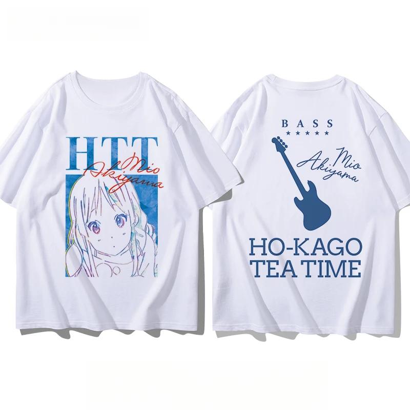 

K-ON Hirasawa Yui Anime Cosplay Short Sleeved Round Neck Y2k Tshirt Men Clothing New in Top & Tees Mens T-Shirt Camisetas 4XL