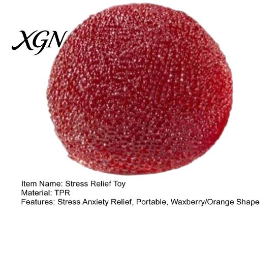 Realistic Waxberry Toy Simulated Squeeze Anxiety Relief Peeled Orange Stress Ball Focus Aid Relaxation Fruit Sensory Fidget Decompression Gadget