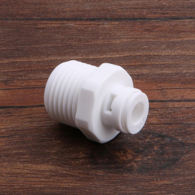 10 adet 1/2 "konu erkek 1/4" hızlı bağlantı parçaları RO su plastik boru kaplinleri konektörü su arıtıcısı aksesuarları