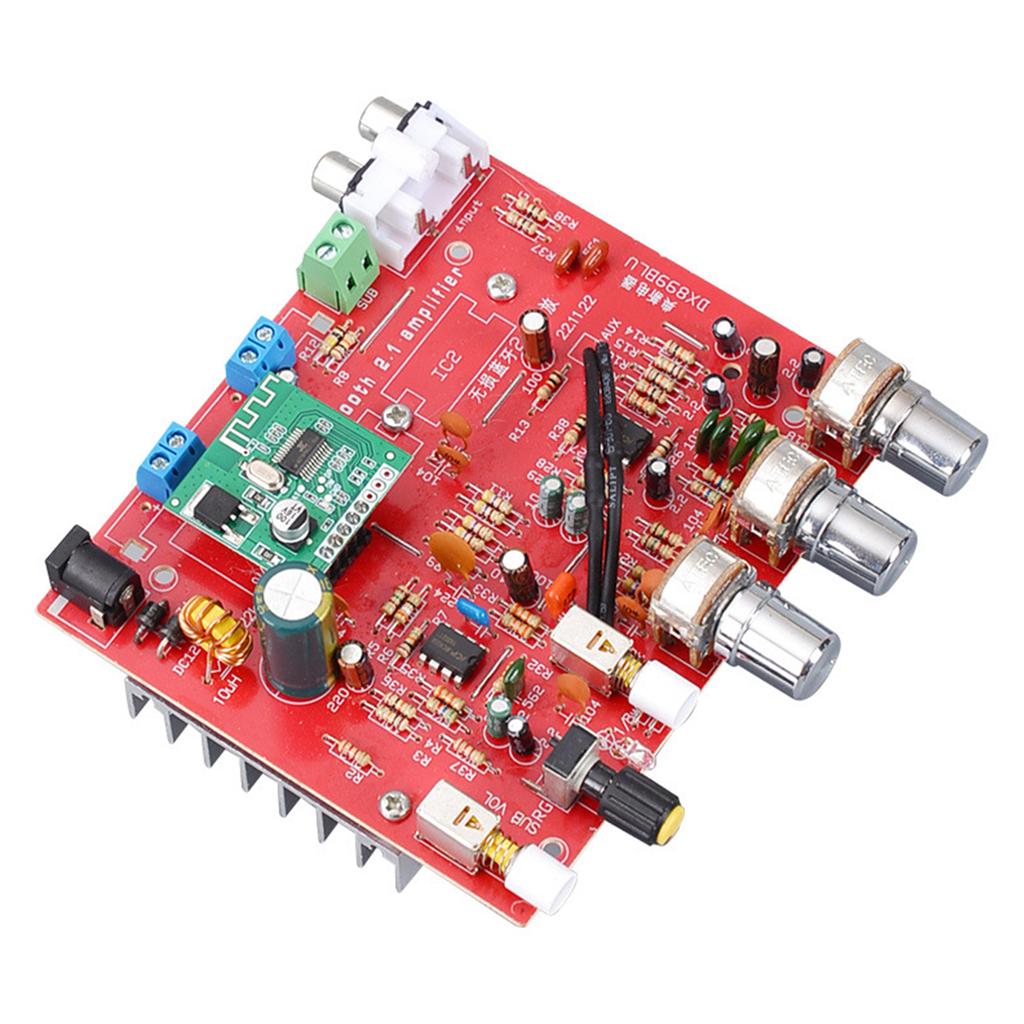 2.1 Channel Bluetooth-compatible 5.0 Amplifier Board 80Wx3 DC12-15V High Power Vehicle Computer Audio Amplifier Board