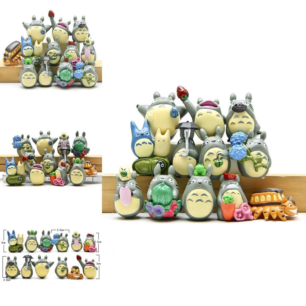 My Neighbor Totoro 12pcs Set Garden Decoration Anime Action Figures For Kids And Collectors