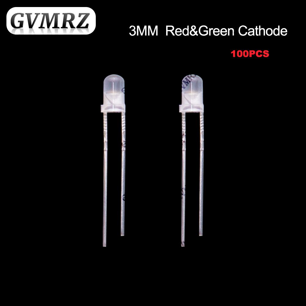 Frosted LED Diode Indicator 3mm 5mm Single & Red-Green Bi-Color Common Anode / Cathode