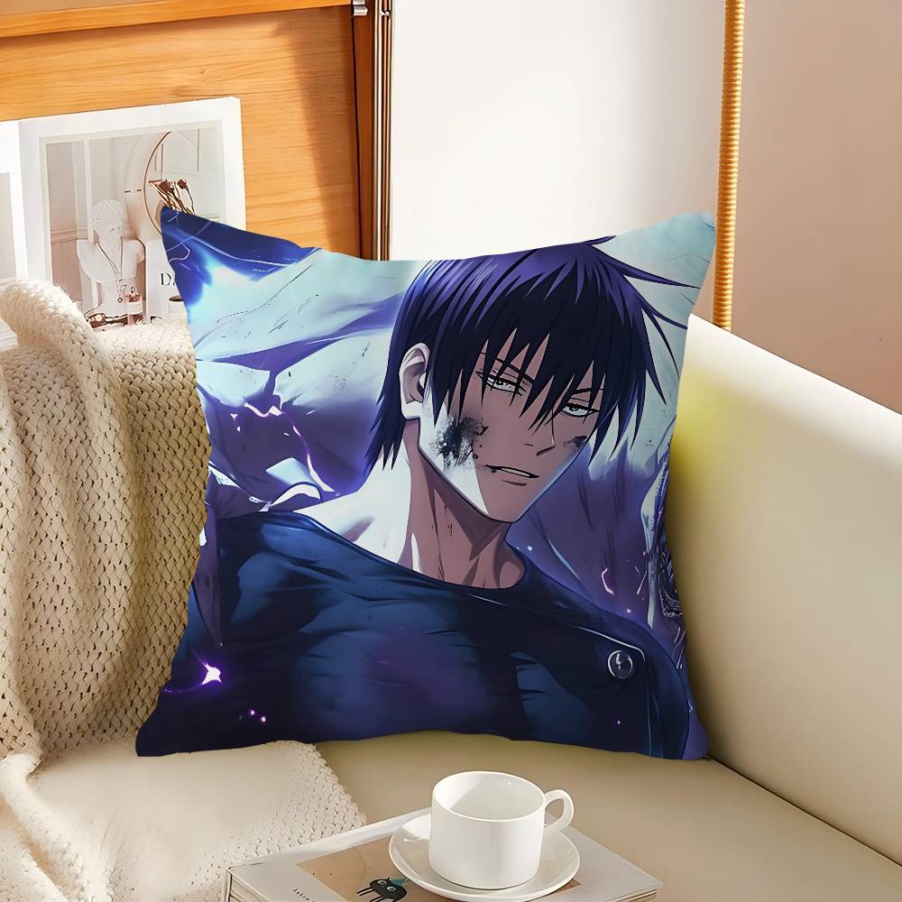 F-Fushiguro Toji Cushion Cover Pillowcase Upholstery Sofa Throw Pillow Home Decor Pillowcas