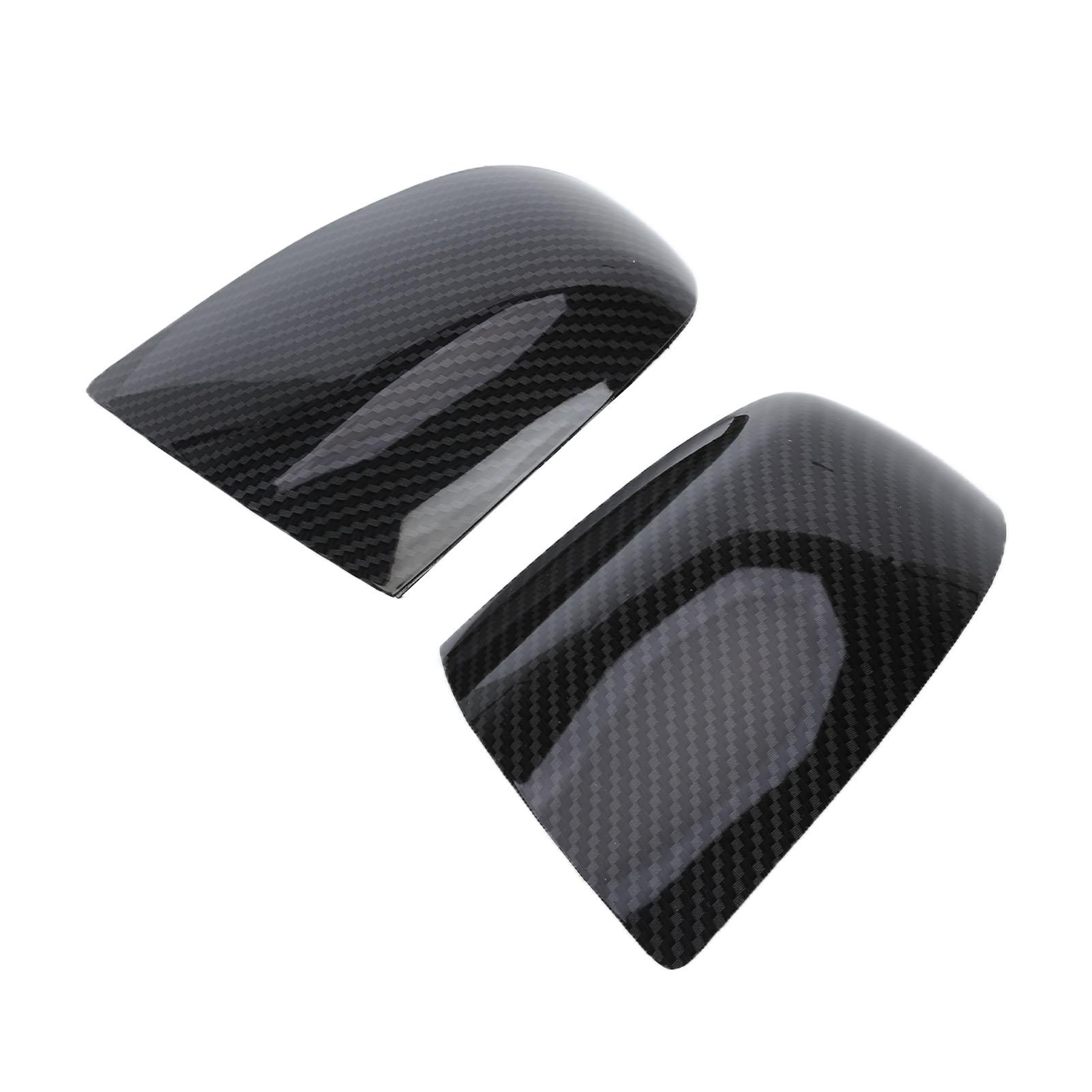 

Pair Rearview Mirror Cover Carbon Fiber Style 1429849 Replacement for Ford Focus 2005‑2007