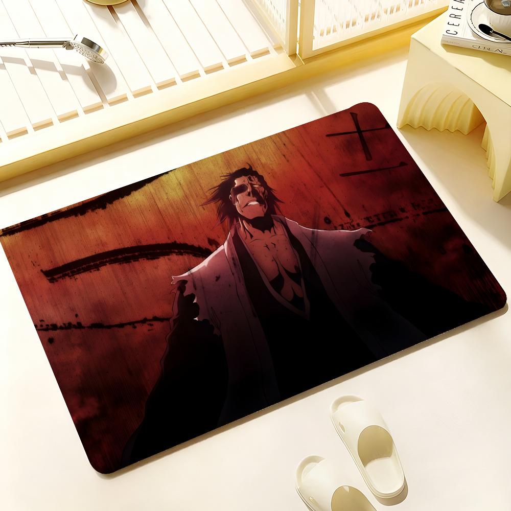 Hot Anime B Bleach Floor Mat Cozy Flannel Soft Thick Non Slip Mat For Living Room Bedroom Kitchen Decor Rugs
