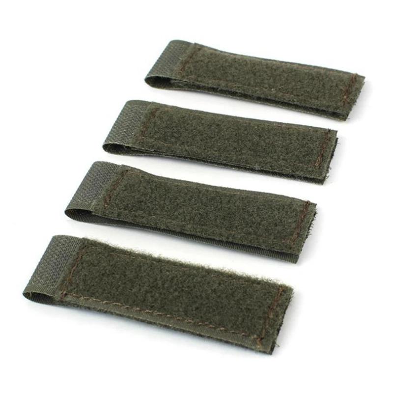 4pcs Molle Adapter ID Patches Panel Vest Backpack Patch Hook&Loop Converter Ribbon Strip Molle Army Vest Accessories