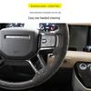 Compatible with 2020+ Land Rover Defender 110/90: Carbon Fiber Nappa Steering Wheel with Alcantara Paddle Shifters & Clock Spring.