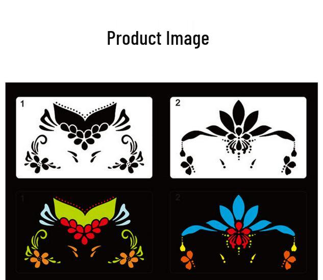 Kinderschminkschablone - Augen- & Körper-Make-up-Form