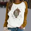 Women's Casual  Solid Color Long Sleeve Top Pullover Sweatshir