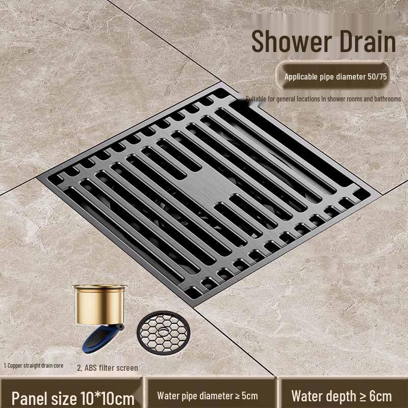 MDNG High-Flow Floor Drain for Shower & Balcony