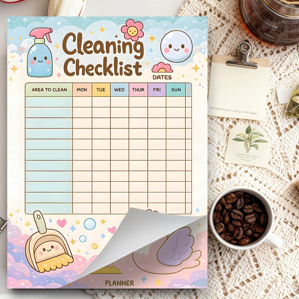 1pc Aesthetic Daily Planner Hand Account Undated Office Notebook Personal Organizer Cute Clean Task List Schedule Book for Work