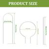 10pcs U-Shaped Acrylic Plant Climbing Frames - Transparent, Durable Support for Potted Plants, Ideal for Indoor Vines & Flowers