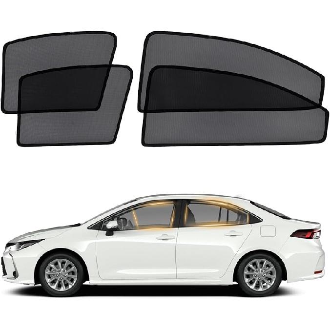 XCBYT Car Window Shades For 2016- Civic - 4 PCS Side Window Sun Shades For Baby, Privacy Car Window Covers With Breathable Mesh - UV Protection, Heat