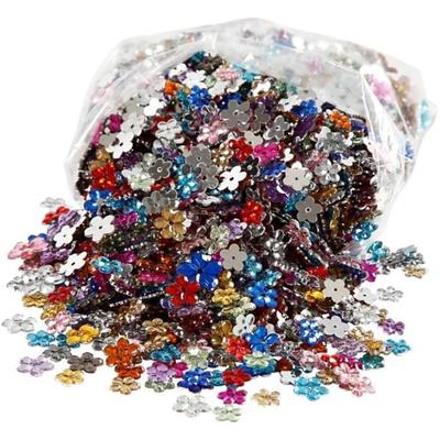 Assortment of Rhinestone Stones - 6 To 12 Mm - 2520 Pcs - Colored - Mixed