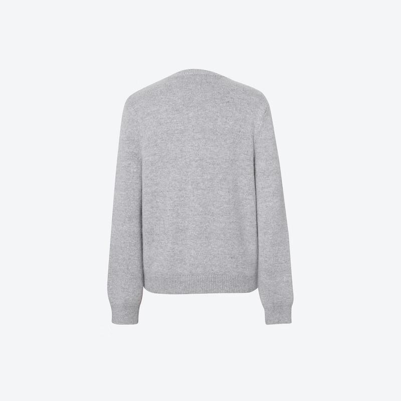 SEIFINI Women's Round Neck Embellished Knit Cardigan