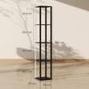 RGB LED Floor Lamp with Shelves, Modern Dimmable Standing Lamp with Remote Control, Adjustable Brightness & Speed for Living Room, Bedroom, Office