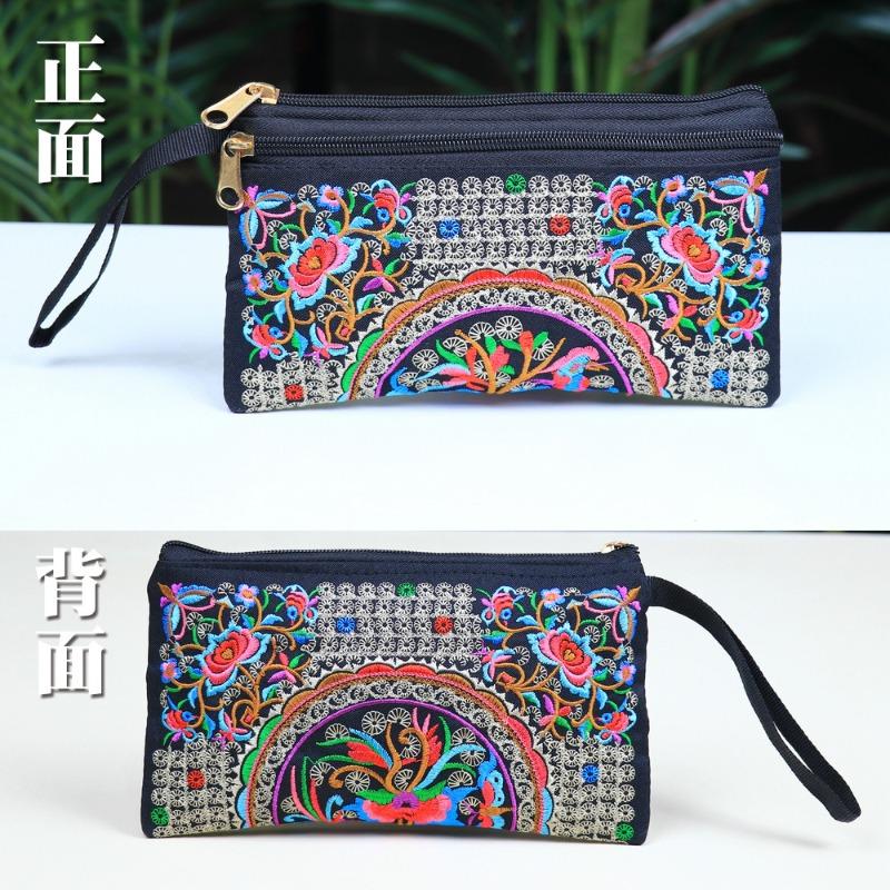 Embroidery clutch bag in mobile phone bag change bag fashion casual women's embroidery small bag