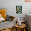 Metal Wall Art Gold Moon Dandelion 8x12 Inch Butterfly Dragonfly for Living Room