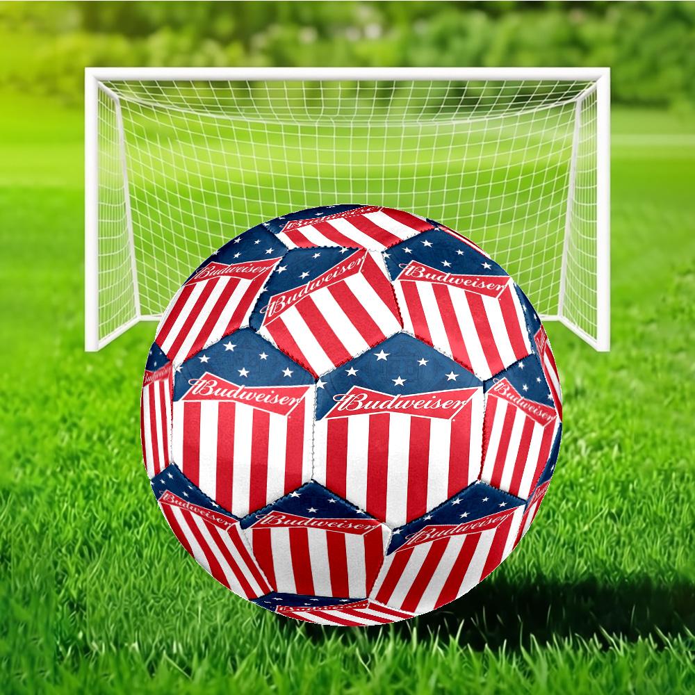 Budweiser Galaxy Bow Tie Size 5 Soccer Ball, Suitable for Training and Matches, High-Elasticity, Wear-Resistant Material Gift for Fan