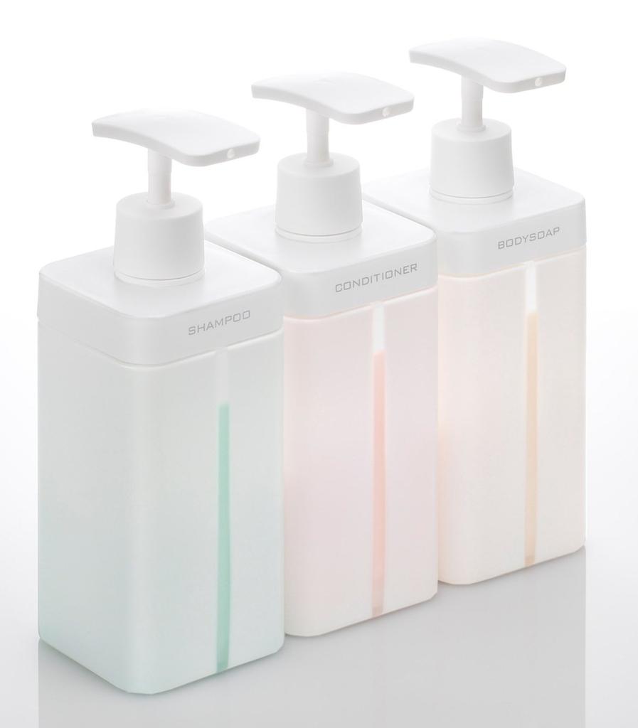 I'mD RETTO Dispenser L Body Soap White RETDSL BW 800ml Capacity Large Capacity Refill Bottle Wide Mouth