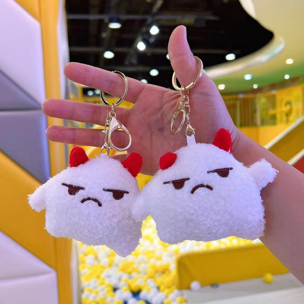 Little Red Book Style Yeti Pendant Plush Backpack Keychain for Women - Little Monster Doll Gift