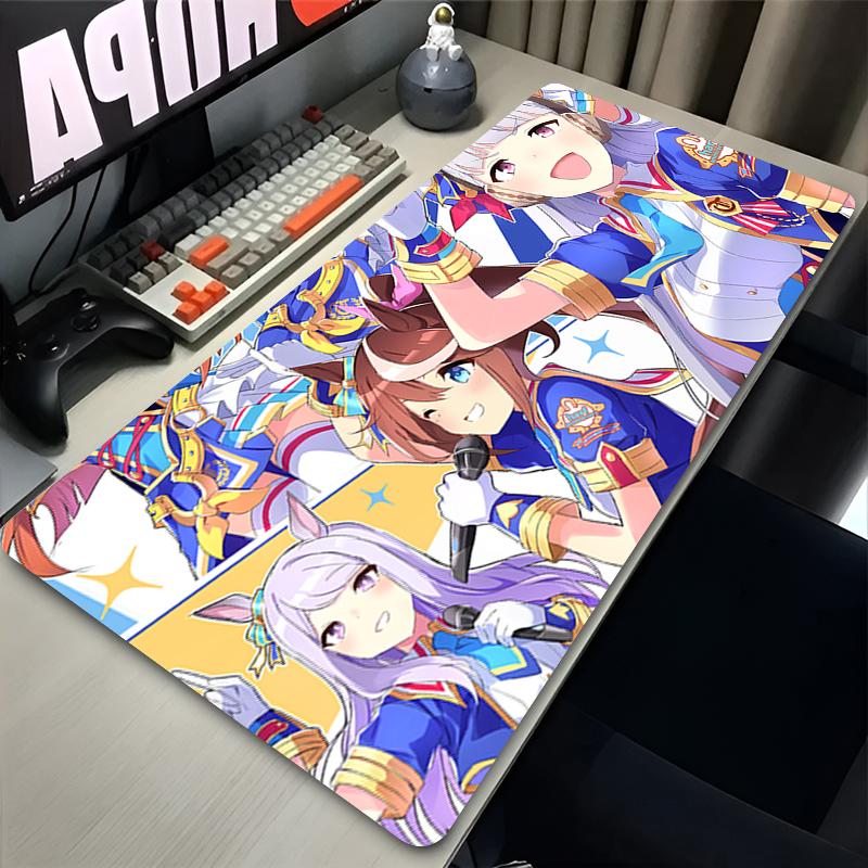 Mouse Pad Anime Uma Musume Pretty Derby Kitasan Mousepad Nonslip Suitable For Office Computers Laptops Esports Game Desk Mats