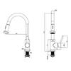 Bateria kuchenna stojaca WEZER FIN4-19-BLACK