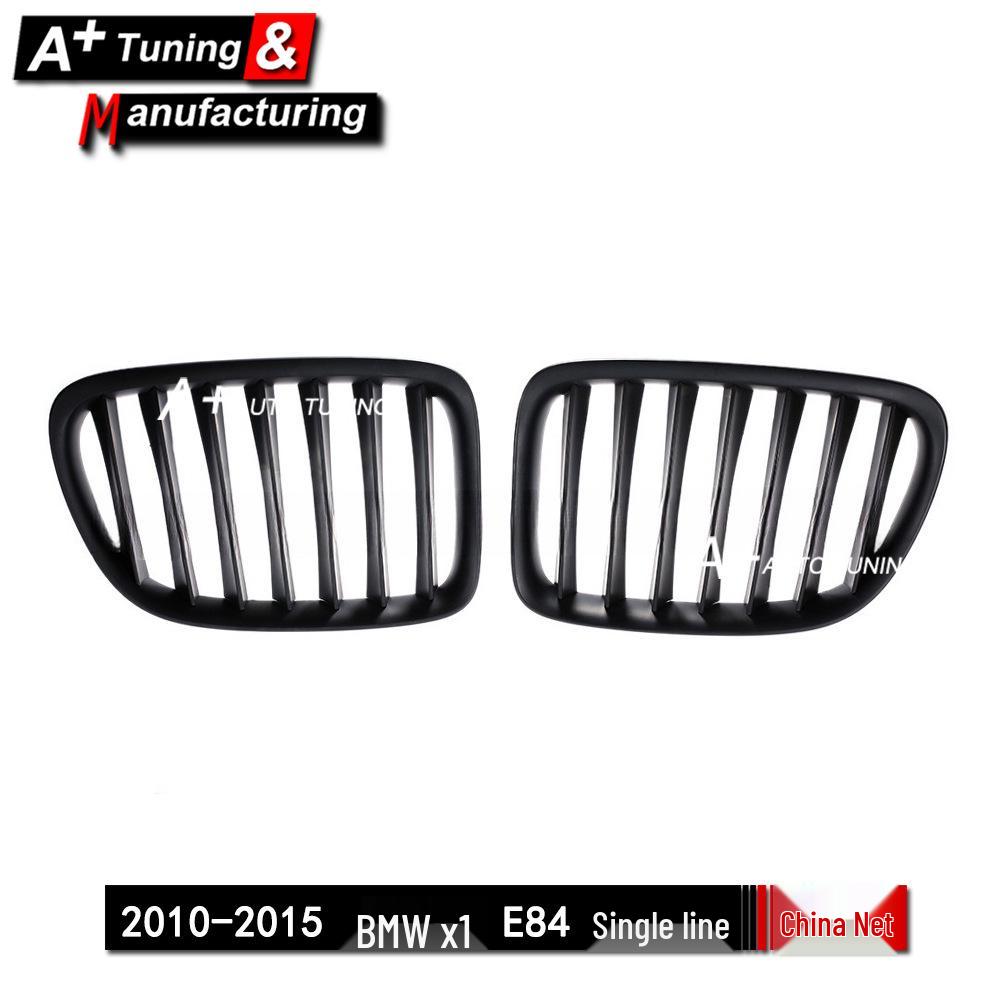 Calandre Noir Mat pour BMW X1 E84 2010-2015, Barre Unique
