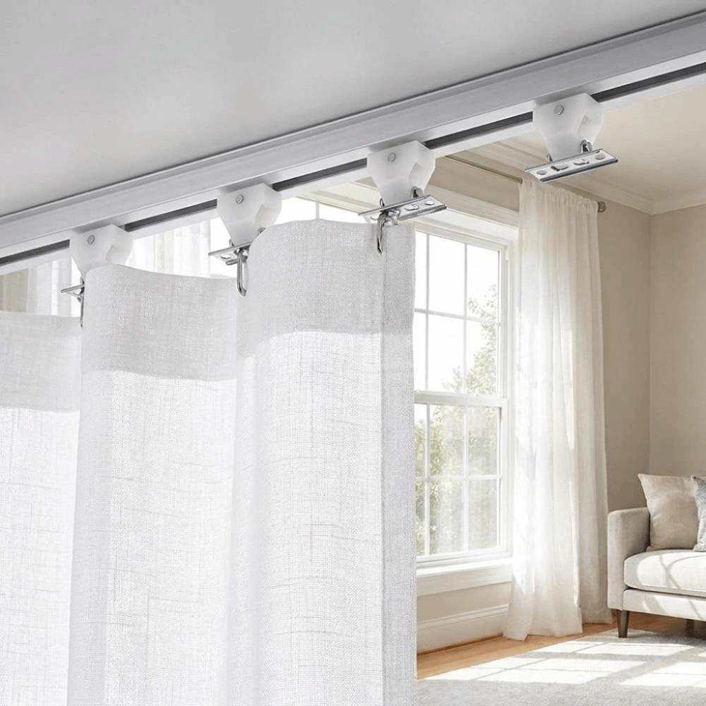4pcs 4pcs Roman Shades Hardware Easy Install Blinds Track Wheel Window Accessories Window Decor