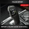 Car Gear Shift Knob Cover Protector For BMW 1/2/3/4/5/6 Series/X3/X4/X5/X6 2010-2019 Suede Modified Gear Top Sticker